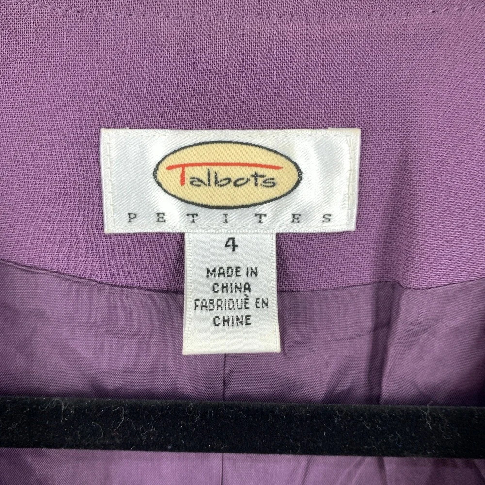 Vtg‎ Talbots Womens 4P Jacket Blazer Cottage Core Professional Academia Feminine